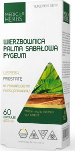 Medica Herbs Medica Herbs Wierzbownica Palma sabałowa Pygeum - 60 kapsułek 1