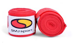 SMJ sport Bandaż bokserski taśma bokserska Hawk SMJ Sport 4m - 6697 Czarny 2