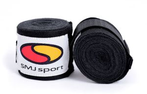 SMJ sport Bandaż bokserski taśma bokserska Hawk SMJ Sport 4m - 6697 Czarny 4