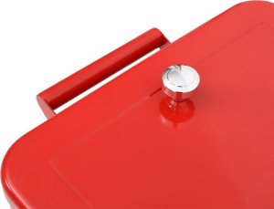 Lodówka turystyczna vidaXL Wózek chłodniczy na kółkach, czerwony, 92x43x89 cm 8