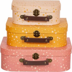 Sass&Belle LITTLE STARS - Dekoracyjne walizeczki dziecięce 3 szt. 2