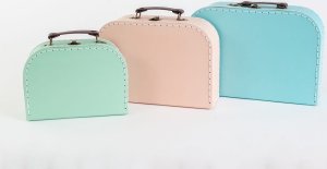 Sass & Belle PASTELOWE WALIZECZKI -Dekoracyjne walizeczki dziecięce 3 szt. Sass&Belle 3