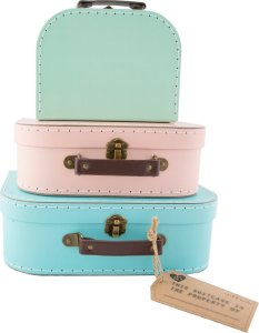 Sass & Belle PASTELOWE WALIZECZKI -Dekoracyjne walizeczki dziecięce 3 szt. Sass&Belle 6