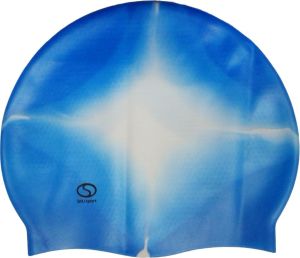 SMJ sport Czepek basenowy Masaż 163 niebiesko-biały (8400) 1