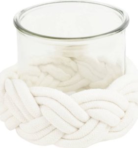 Tajemniczy ogród Świecznik z grubego szkła boho 2