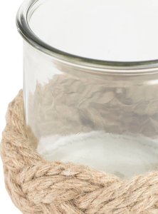 Tajemniczy ogród Świecznik z grubego szkła boho 3