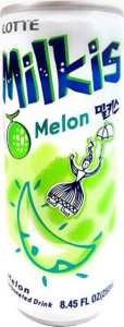 Lotte Milkis, mleczny napój gazowany o smaku melona z witaminami 250ml - LOTTE 1