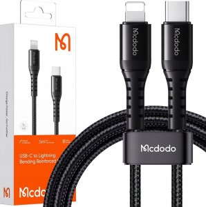 Kabel USB Mcdodo USB-C - Lightning 0.2 m Czarny 1