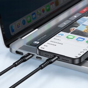 Kabel USB Mcdodo USB-C - USB-C 0.2 m Czarny 5