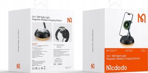Ładowarka Mcdodo Indukcyjna 3w1 MagSafe 15W Czarna (CH-4952) 13