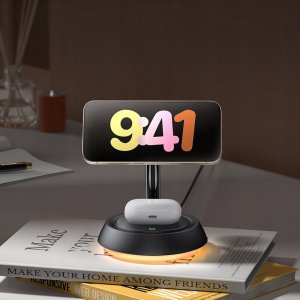 Ładowarka Mcdodo Indukcyjna 3w1 MagSafe 15W Czarna (CH-4952) 4