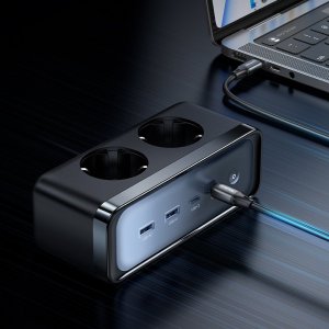 Ładowarka Mcdodo ŁADOWARKA SIECIOWA LISTWA ZASILAJĄCA GAN 2XUSB 2XUSB-C 2XAC 70W 7