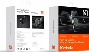 Ładowarka Mcdodo MCDODO UCHWYT SAMOCHODOWY NA TELEFON ŁADOWARKA INDUKCYJNA DO IPHONE MAGSAFE 15