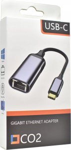 Adapter AV Co2 CO2 PRZEJŚCIÓWKA USB-C ETHERNET ADAPTER KARTA SIECIOWA LAN GIGABIT RJ45 1000MBPS 9