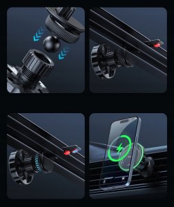 Ładowarka Mcdodo UCHWYT SAMOCHODOWY NA TELEFON ŁADOWARKA INDUKCYJNA DO IPHONE MAGSAFE 11