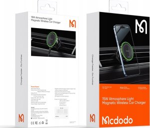 Ładowarka Mcdodo UCHWYT SAMOCHODOWY NA TELEFON ŁADOWARKA INDUKCYJNA DO IPHONE MAGSAFE 15