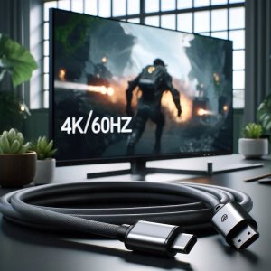 Kabel Co2 CO2 KABEL DISPLAYPORT HDMI 2.0 PRZEWÓD DP - HDMI FHD 240HZ 4K 60HZ HDR 1M 2