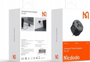 Mcdodo Uniwersalny adapter podróżny przejściówka UK DO EU US UK AU CN 2500W 13