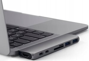 Adapter AV Co2 CO2 ADAPTER HUB PRZEJŚCIÓWKA USB-C USB SD THUNDERBOLT HDMI 4K DO MACBOOK PRO AIR SPACE GRAY 6