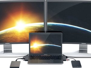 Adapter AV Co2 CO2 ADAPTER HUB PRZEJŚCIÓWKA USB-C USB SD THUNDERBOLT HDMI 4K DO MACBOOK PRO AIR SPACE GRAY 10