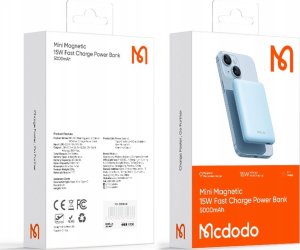 Powerbank Mcdodo MCDODO POWERBANK INDUKCYJNY DO MAGSAFE 12 13 14 15 MINI BEZPRZEWODOWY 5000 13