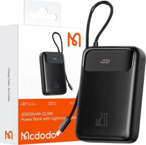 Powerbank Mcdodo MCDODO POWERBANK 20000MAH Z WYŚWIETLACZEM USB USB-C 22,5W + KABEL LIGHTNING 1