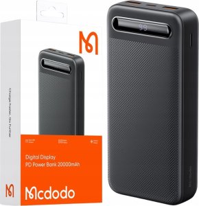 Powerbank Mcdodo MCDODO POWERBANK 20000MAH Z WYŚWIETLACZEM 2X USB USB-C 2A 10W + KABEL USB-C 1