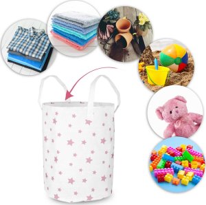 Triton Kosz na zabawki Nukido - biały w gwiazdki 10