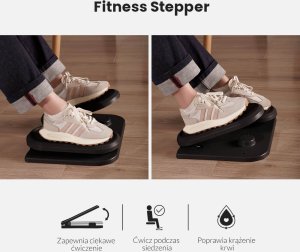 Spacetronik Podnóżek do stóp SPE-M08B ala mini steper podstawka pod biurko z funkcją fitness 2
