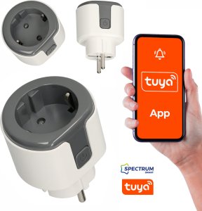 MEGAKABEL Gniazdko smart WIFI TUYA inteligentne programator timer 16A 230V RH-EU01 MK MEGAKABEL 1