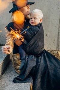 LennyLamb Chust tkana LennyLamb - Pawi Ogon - Pitch Black 7 (5.2 m.) 11