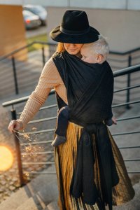 LennyLamb Chust tkana LennyLamb - Pawi Ogon - Pitch Black 7 (5.2 m.) 12