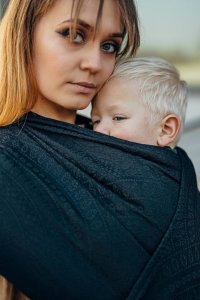 LennyLamb Chust tkana LennyLamb - Pawi Ogon - Pitch Black 7 (5.2 m.) 18