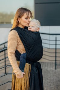 LennyLamb Chust tkana LennyLamb - Pawi Ogon - Pitch Black 7 (5.2 m.) 19