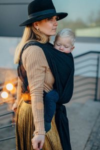 LennyLamb Chust tkana LennyLamb - Pawi Ogon - Pitch Black 7 (5.2 m.) 2