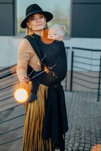 LennyLamb Chust tkana LennyLamb - Pawi Ogon - Pitch Black 7 (5.2 m.) 9