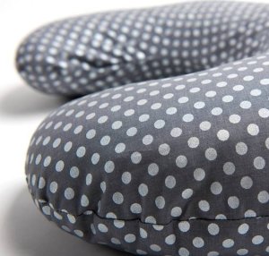 Zaffiro Poduszka do karmienia - Grochy Szaro-Srebrne 160cm 2