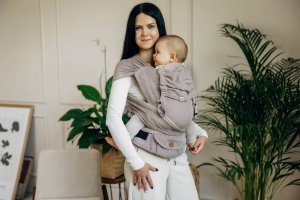 LennyLamb Nosidło hybrydowe LennyLamb - Mała Jodełka Almond Regulowane 2