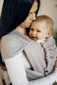 LennyLamb Nosidło hybrydowe LennyLamb - Mała Jodełka Almond Regulowane 8