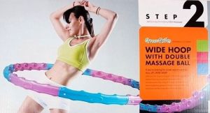 Jinpoli Hula-Hop z kulkami Wide niebieskie 110cm (5696) 3