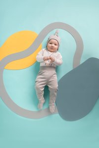 PINOKIO Czapka bawełniana niemowlęca wiązana  Pinokio Fun Time wyprawka 62 2