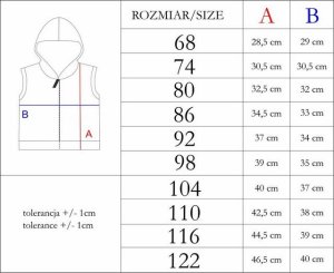NICOL Kamizelka bezrękawnik dresowy dla chłopca Nicol Bambi 86 3