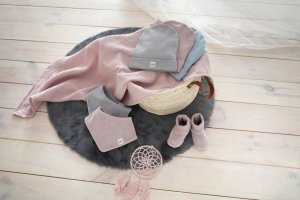 PINOKIO Czapka niemowlęca bawełniana różowa Pinokio Hello wyprawka niemowlęca 68 2