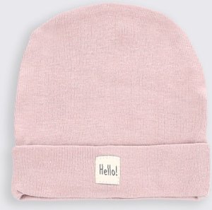 PINOKIO Czapka niemowlęca bawełniana różowa Pinokio Hello wyprawka niemowlęca 68 3