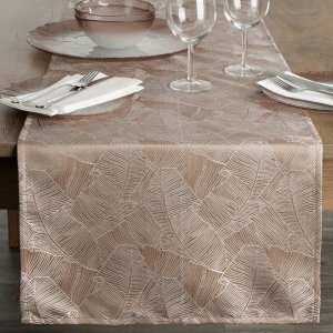 Eurofirany OBRUS ISLA 40 X 140 CM CIEMNOBEŻOWY 1
