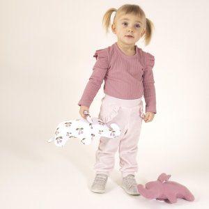 NICOL Spodnie welurowe dla dziewczynki fioletowe Emily Nicol 92 2