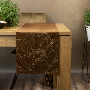 Eurofirany OBRUS BLINK 13 35 X 180 CM BRĄZOWY 2