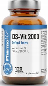 Pharmovit PHARMOVIT WITAMINA D3-VIT 2000 IU SOFTGELE ACTIVE 120 KAPSUŁEK 1