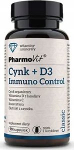 Pharmovit PHARMOVIT CYNK + WITAMINA D3 IMMUNO CONTROL 90 KAPSUŁEK 1