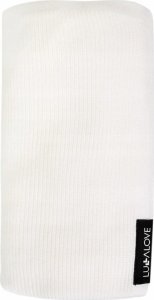 LullaLove Lekki dzianinowy kocyk 90x90cm mgiełka kokos Lullalove 3